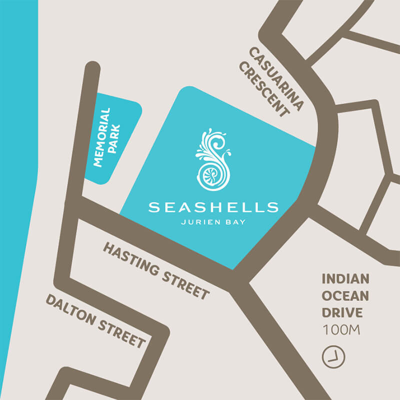 Seashells Jurien Bay Map