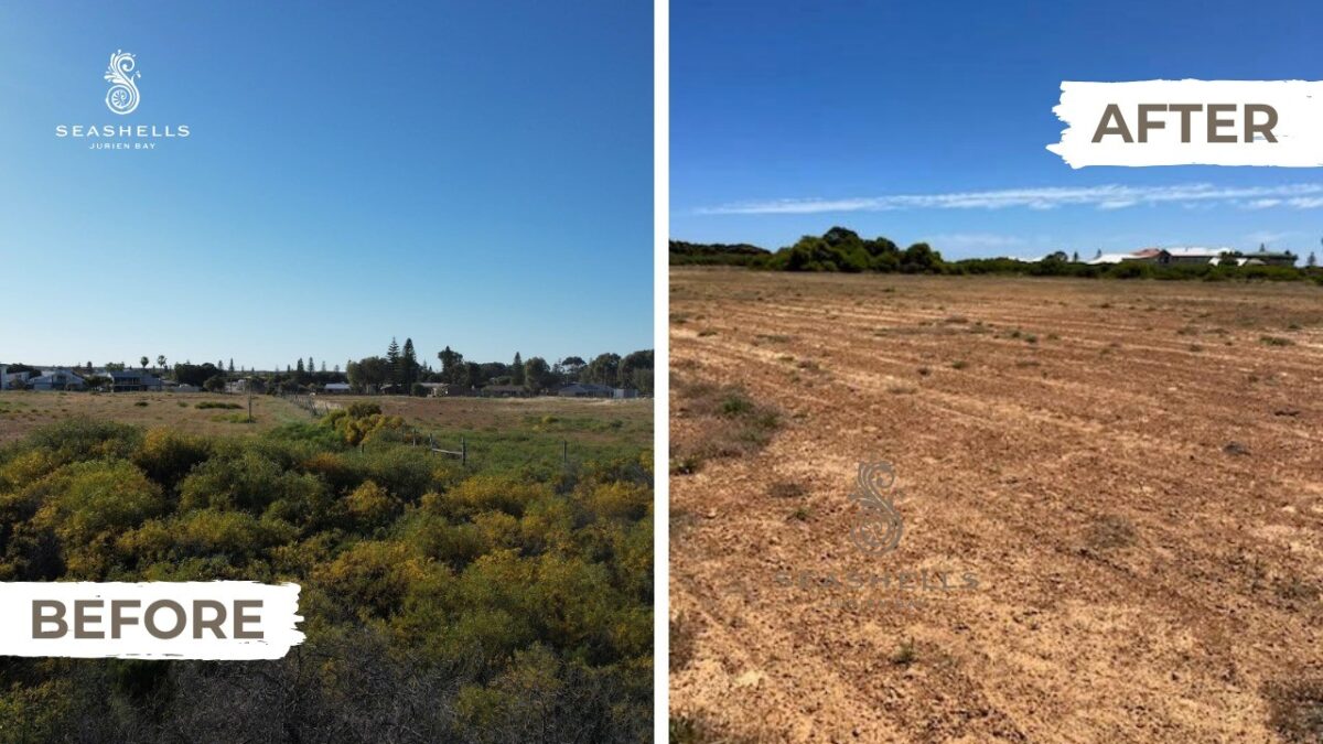 Seashells Jurien Bay Before and After Civil Works