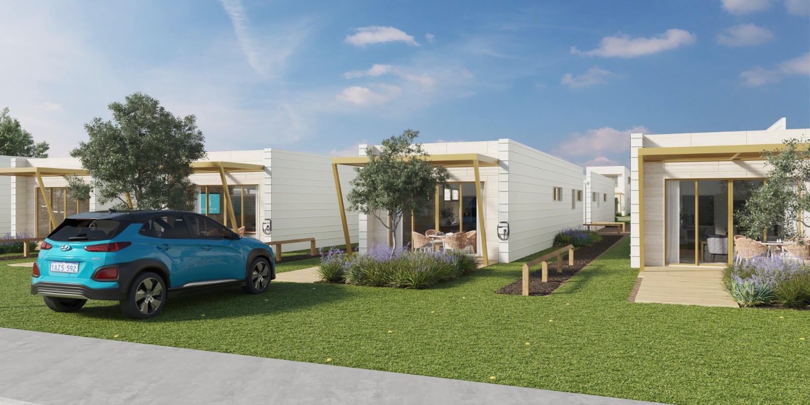 2 bed external render